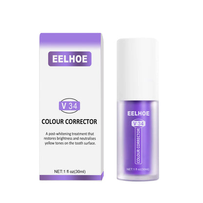 EELHOE V34 Toothpaste Repair Tooth Repair Oral Cleaning Purple Orange Toothpaste Cleans Tooth Stains