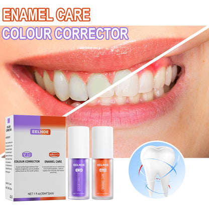EELHOE V34 Toothpaste Repair Tooth Repair Oral Cleaning Purple Orange Toothpaste Cleans Tooth Stains